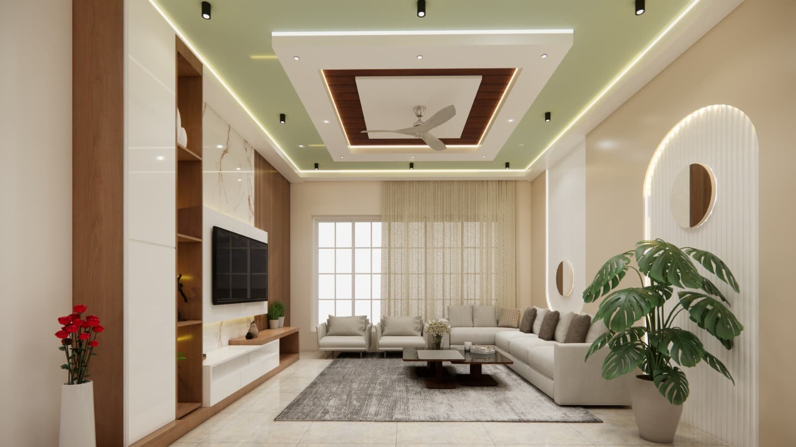 Vastu-Compliant Formal Living Area