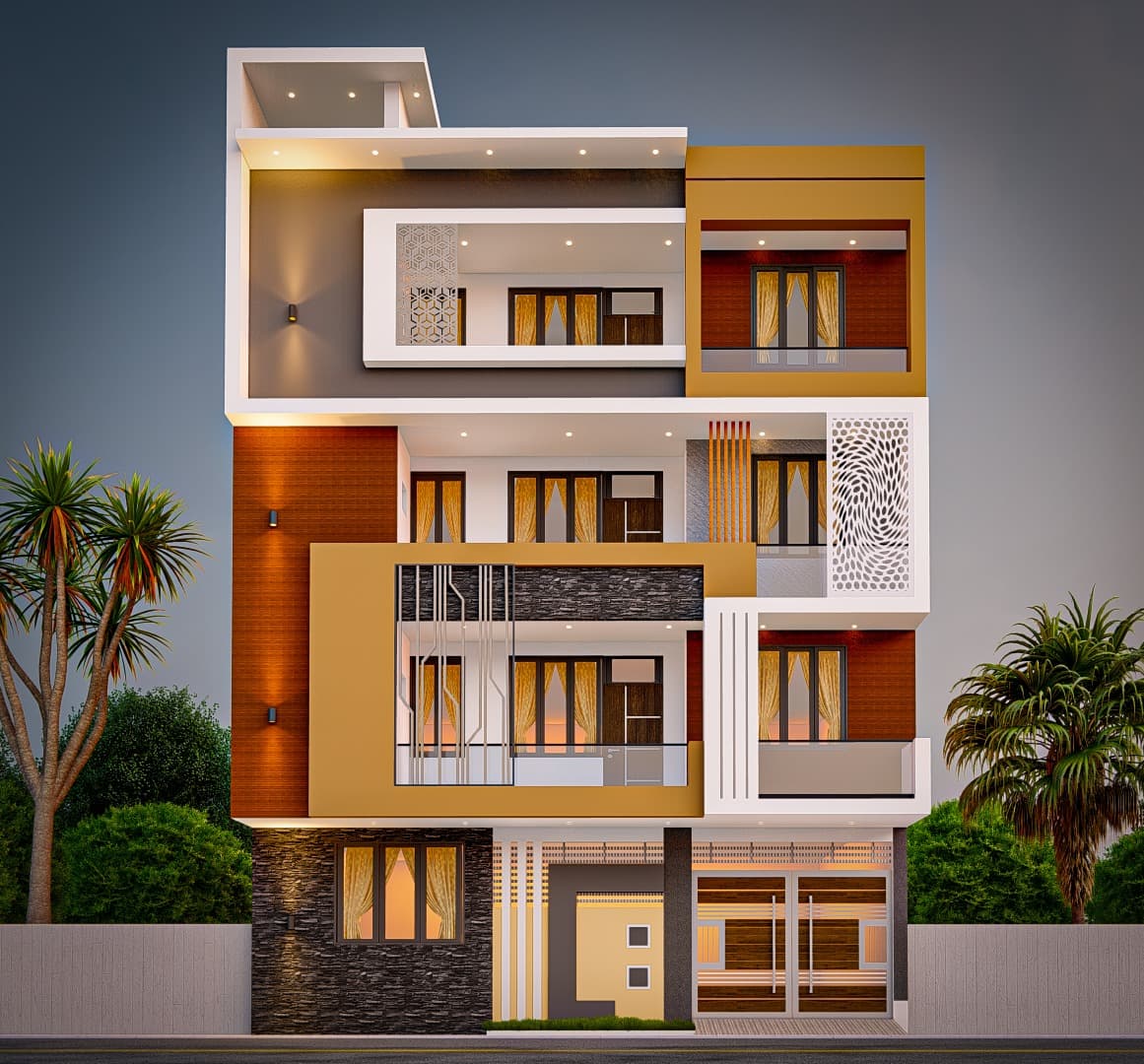 Modern 3-Story Luxury Villa